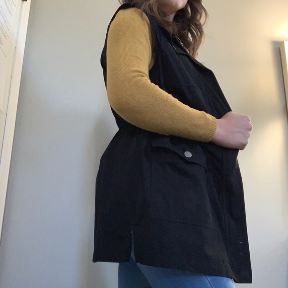 a new day Black Sleeveless Jacket Vest - Picture 2 of 3